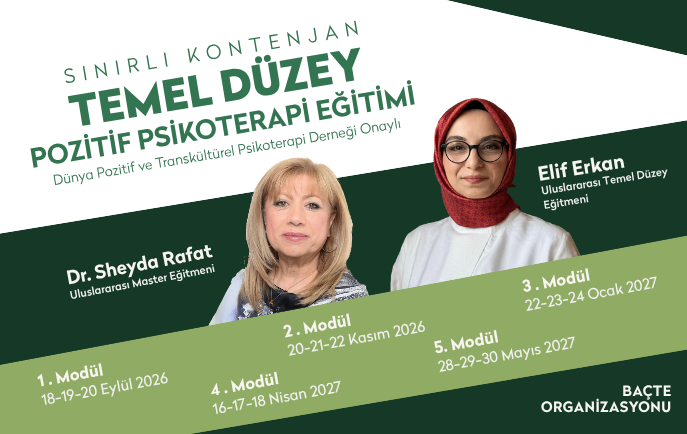 Uluslararası Sertifikalı Pozitif Psikoterapi Temel Eğitim Organizasyonu afişi