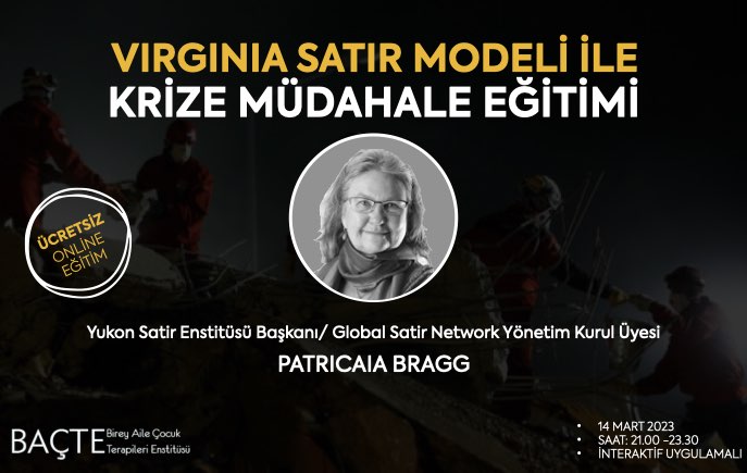 Virginia Satir Modeli ile Krize Müdahale Eğitim Organizasyonu afişi